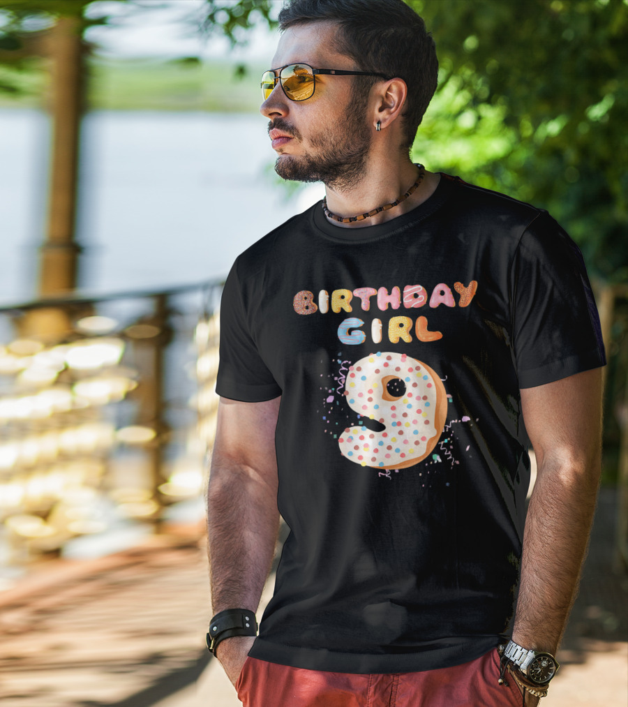 Birthday Girl Donut 9 T-Shirt