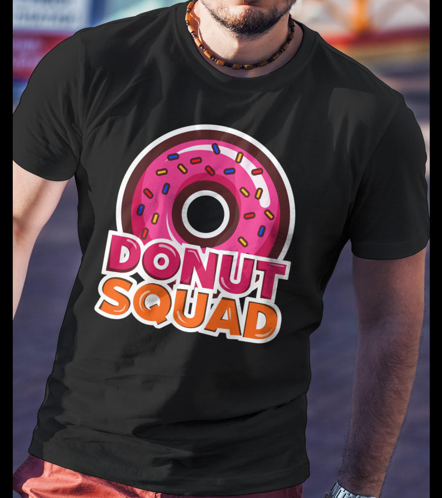 Cool Donut Squad Funny Doughnut Group With Sprinkles T-Shirt