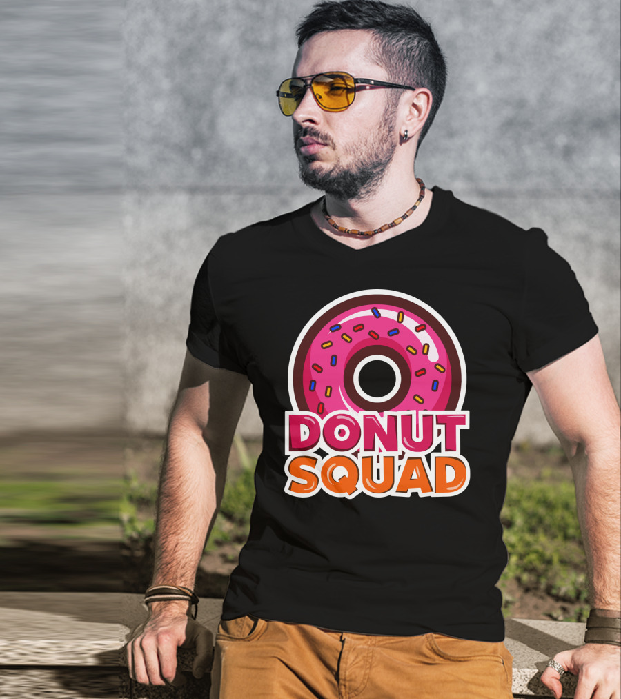 Cool Donut Squad Funny Doughnut Group With Sprinkles T-Shirt