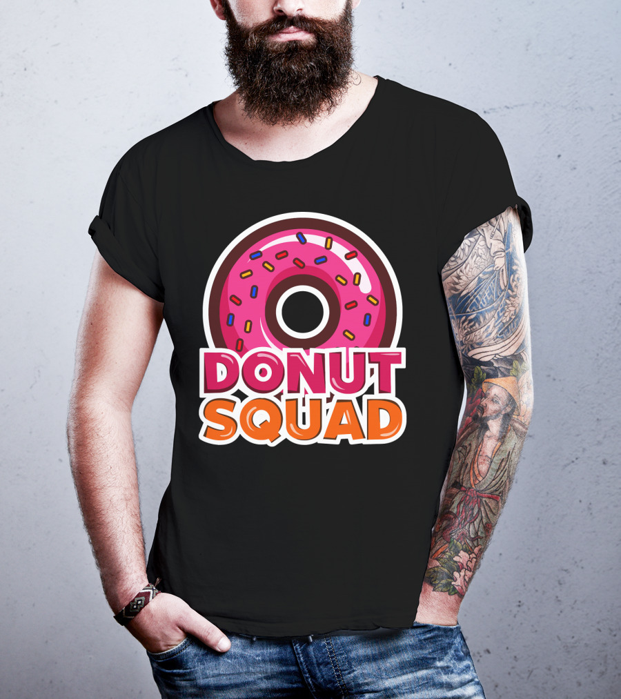 Cool Donut Squad Funny Doughnut Group With Sprinkles T-Shirt