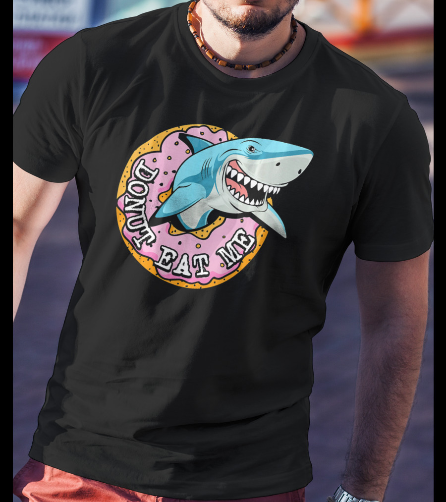 Donut Eat Me Shark Ocean Me T-Shirt
