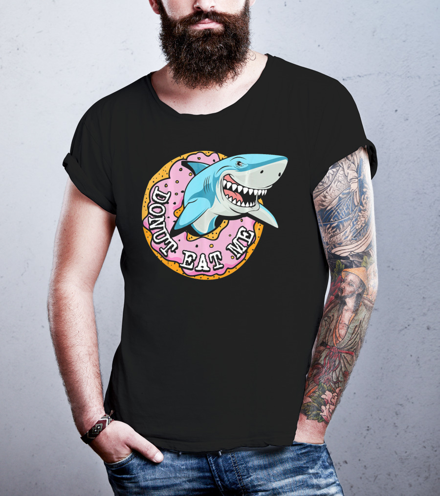 Donut Eat Me Shark Ocean Me T-Shirt