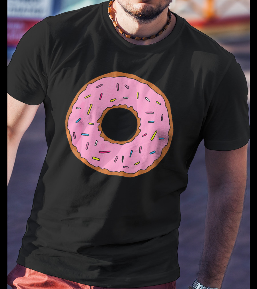Pink Sprinkled Donuts Delicious Sweets Foodie T-Shirt