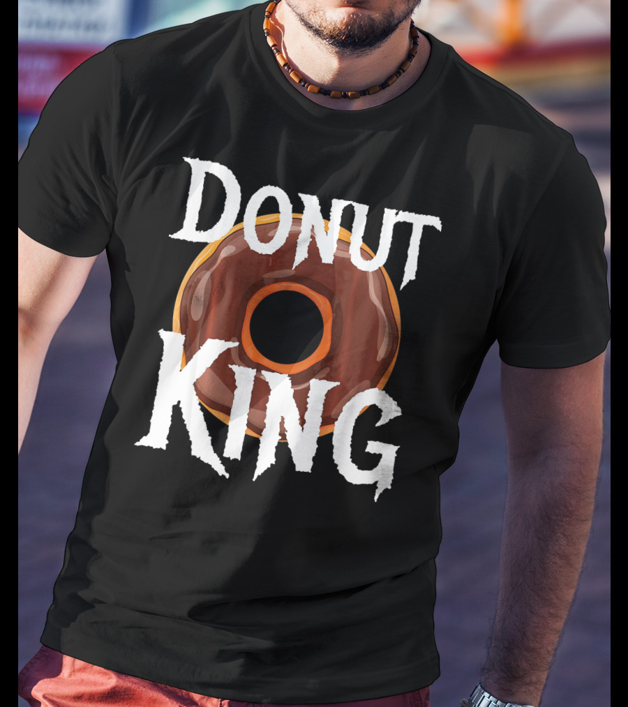 Donut King Food Lover Chocolate Glazed Enthusiast T-Shirt