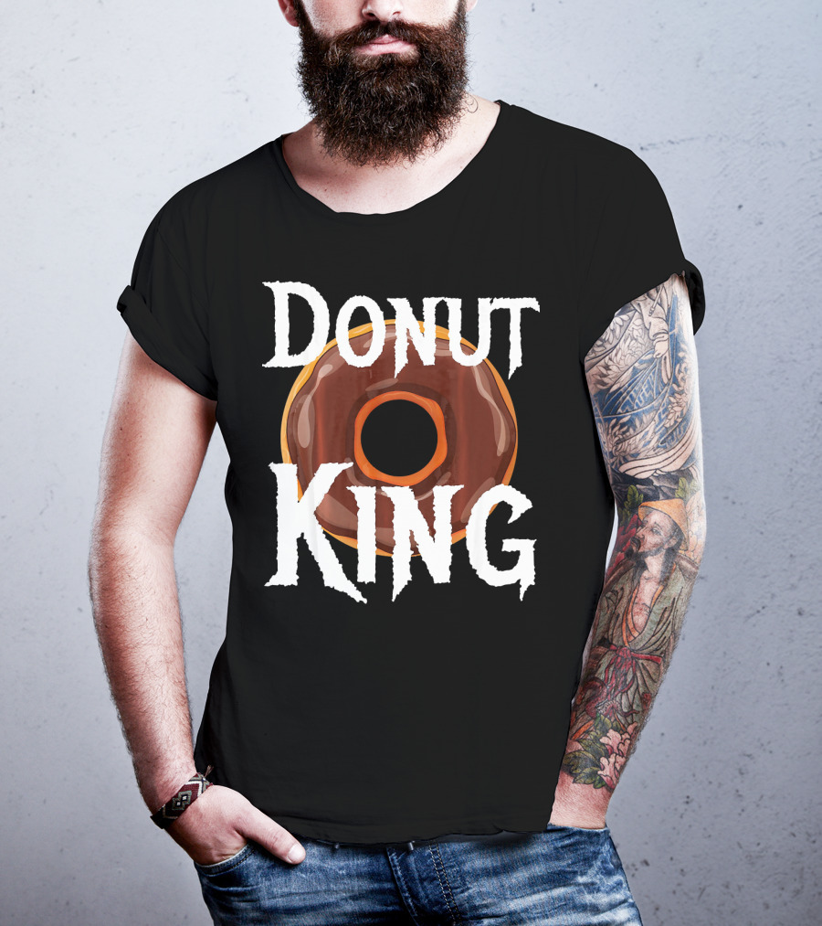 Donut King Food Lover Chocolate Glazed Enthusiast T-Shirt