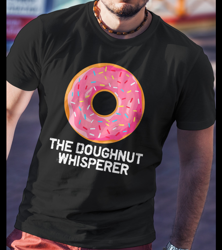The Doughnut Whisperer Cool Pink Frosted Sprinkles T-Shirt