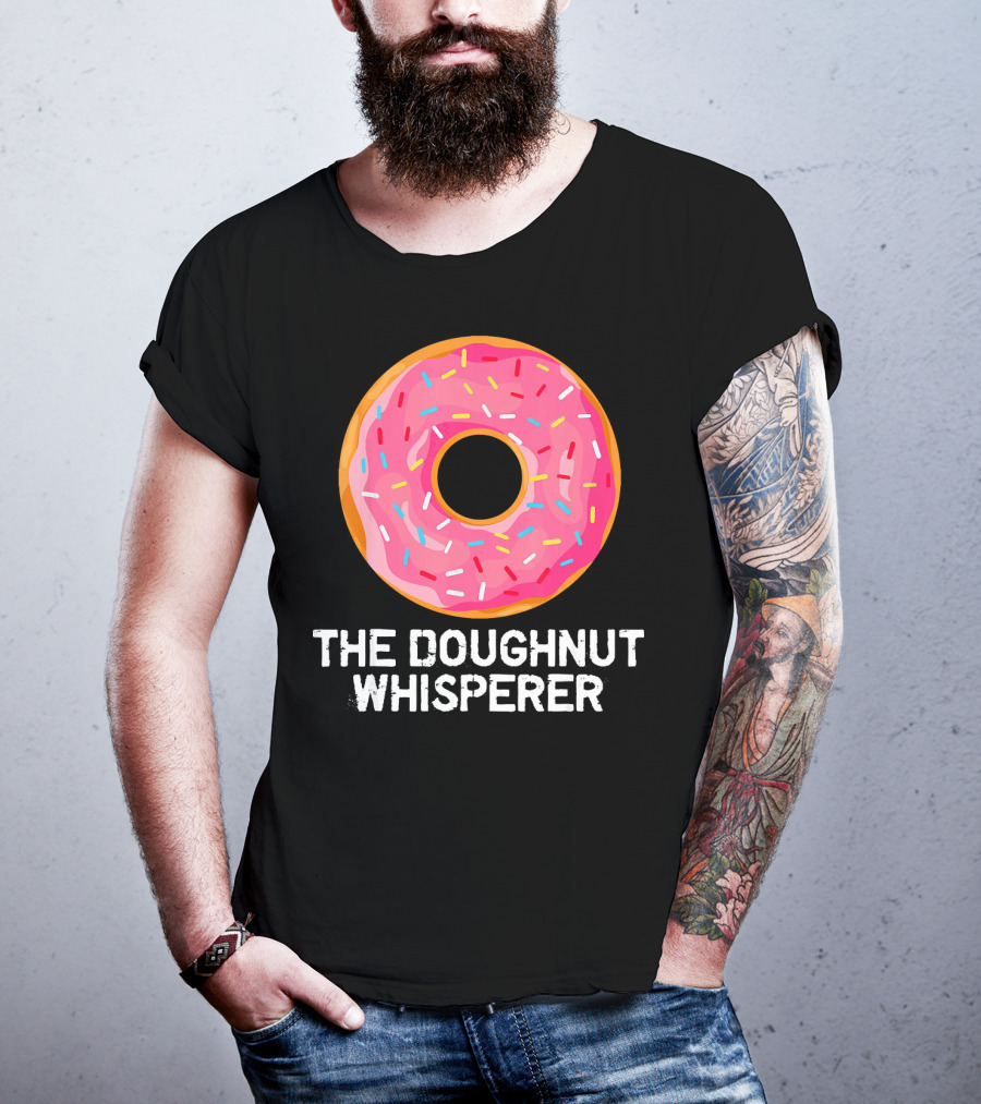 The Doughnut Whisperer Cool Pink Frosted Sprinkles T-Shirt