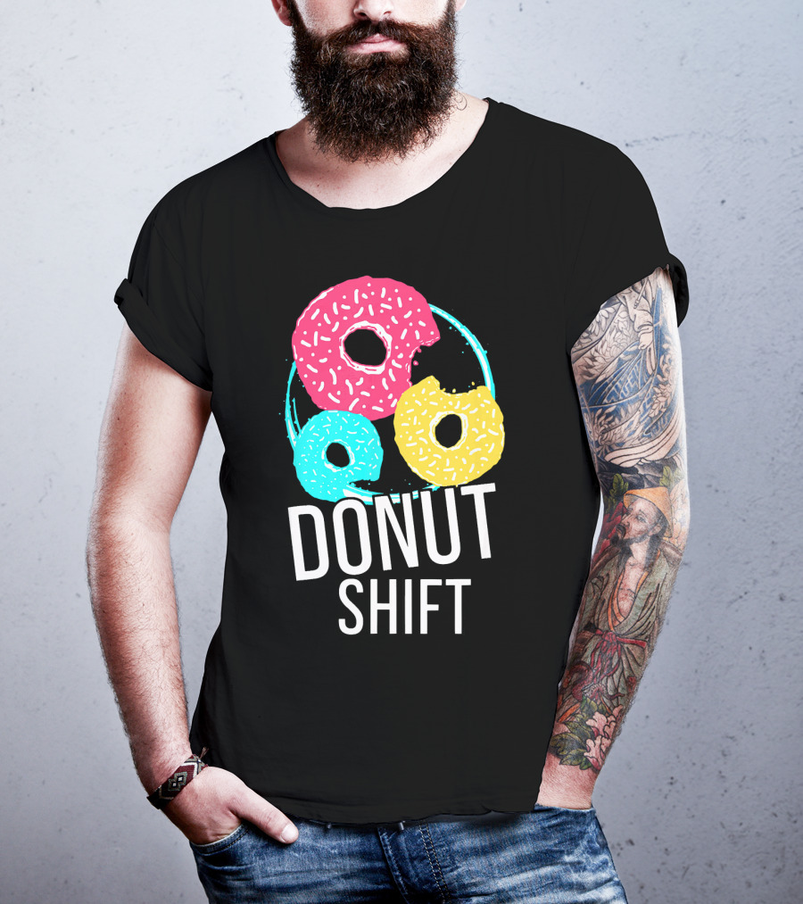 Donut Shift MTTF Associates Doughnut Vibrant Trio T-Shirt