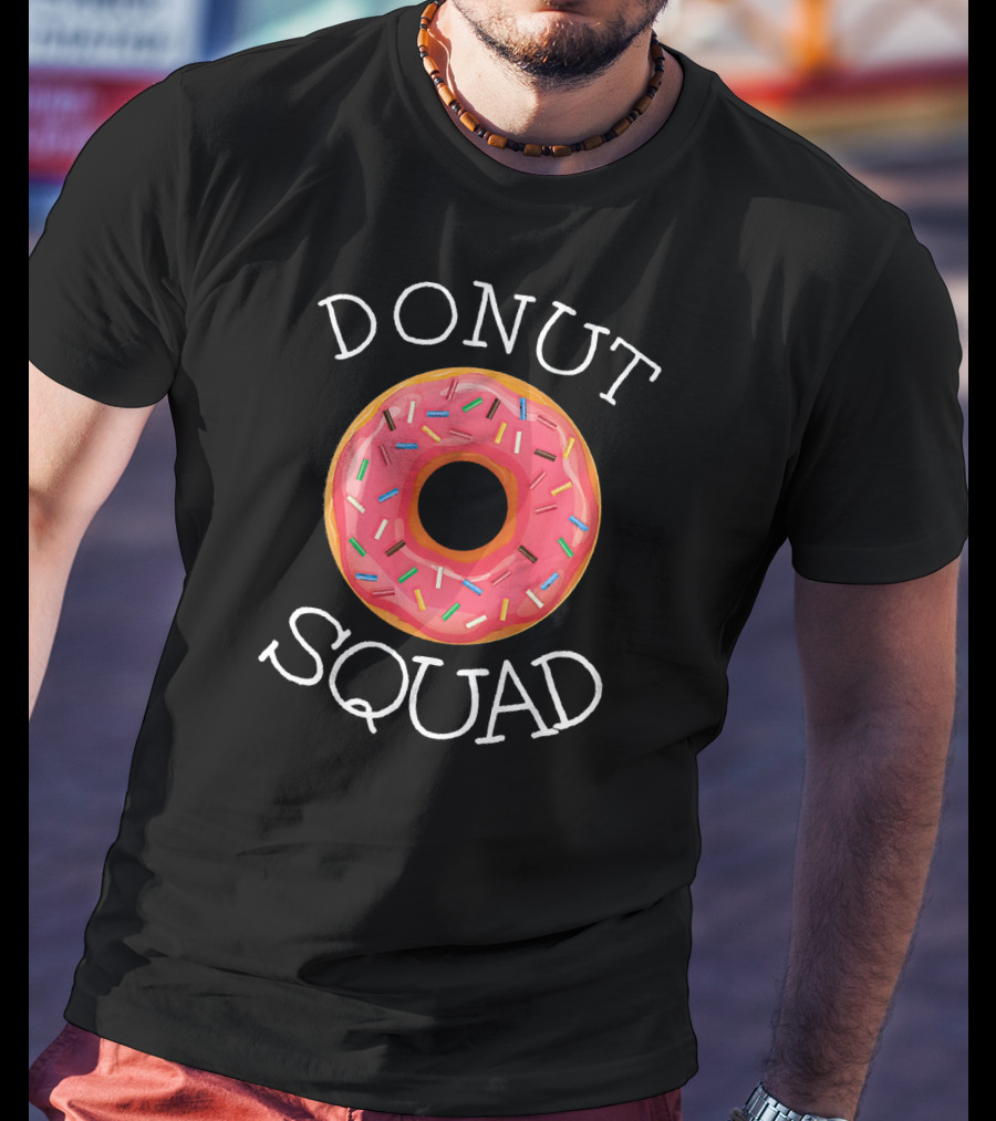 Donut Squad Funny Sprinkled Doughnut T-Shirt
