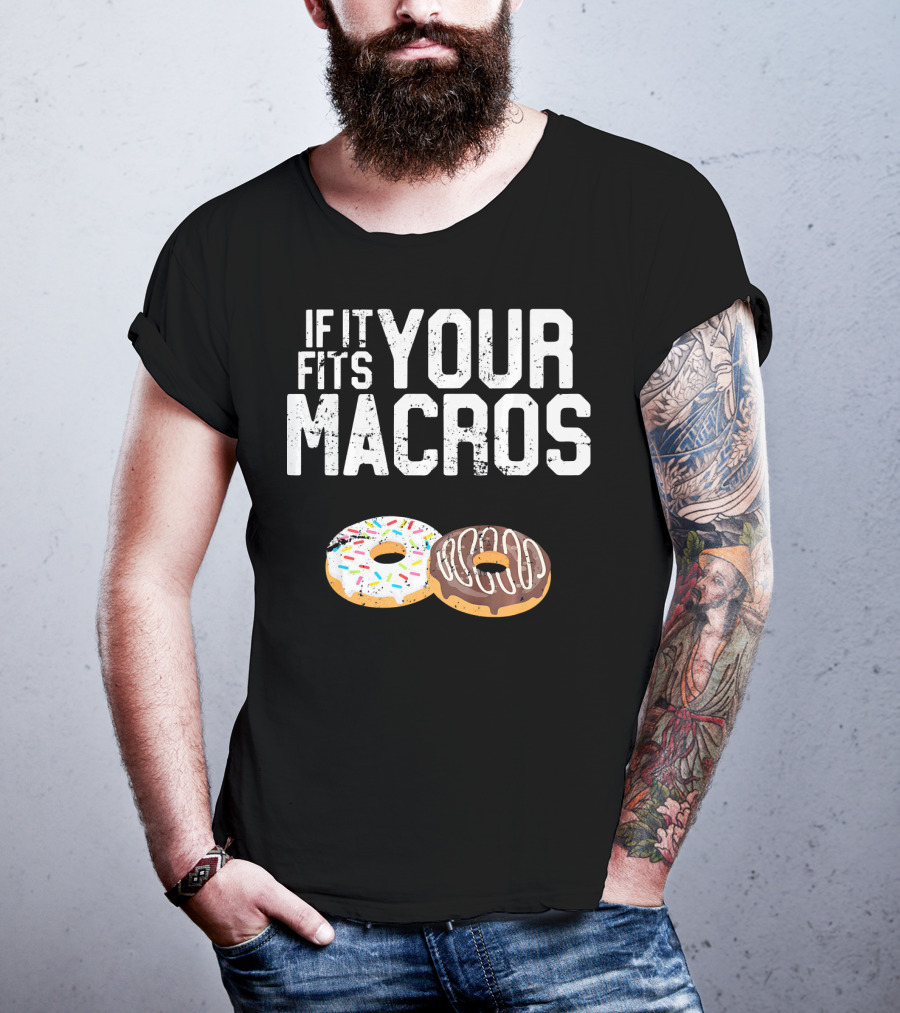 If It Fits Your Macros Donuts Intermittent Fasting Diet T-Shirt