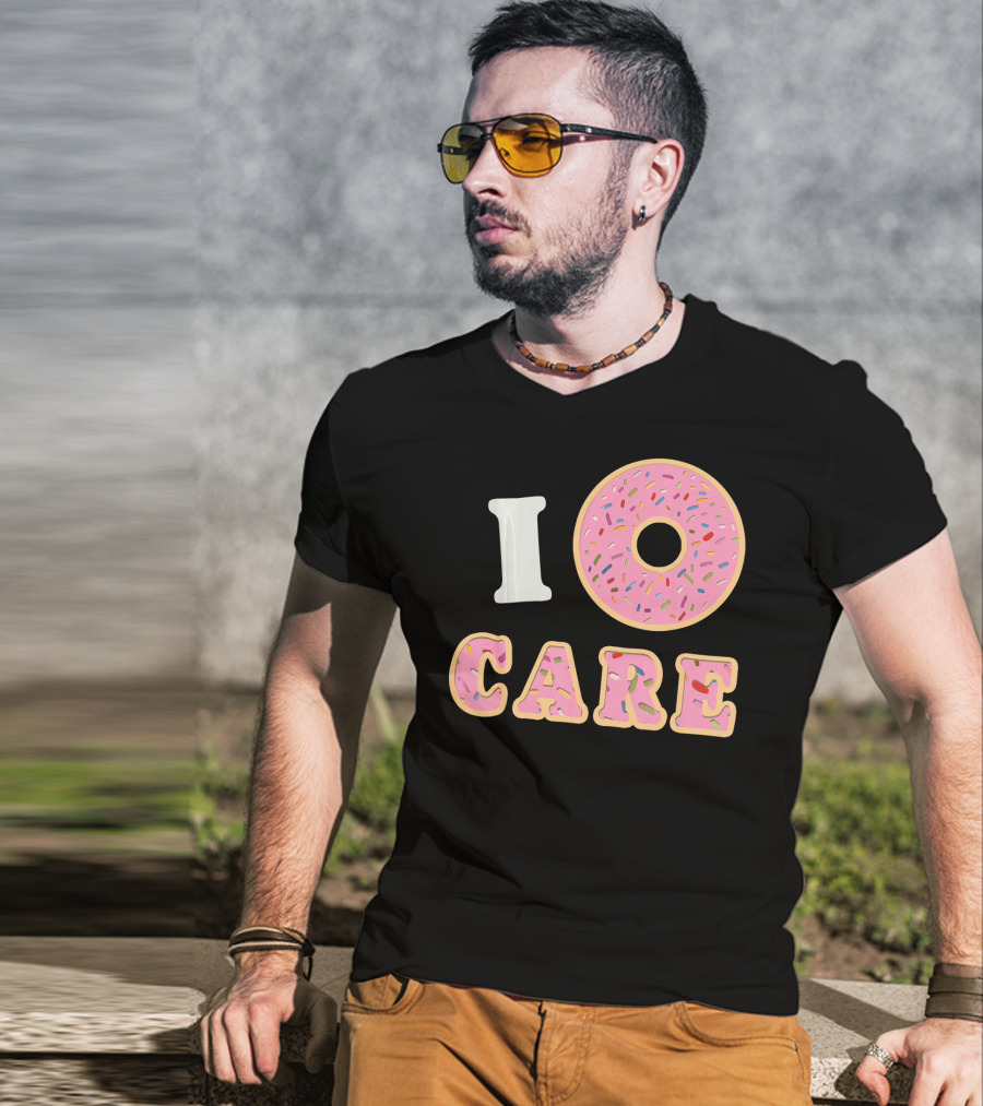 I Donut Care Funny Cool Sprinkles Doughnut T-Shirt