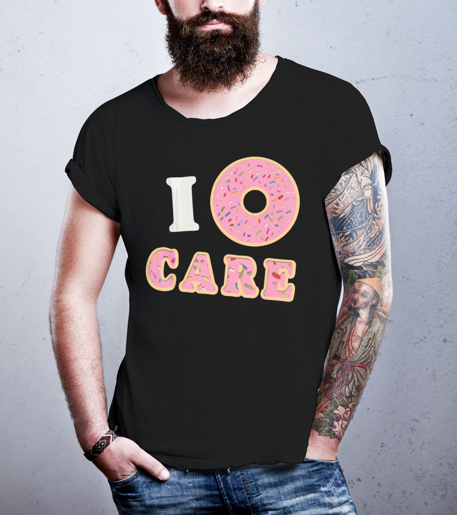 I Donut Care Funny Cool Sprinkles Doughnut T-Shirt