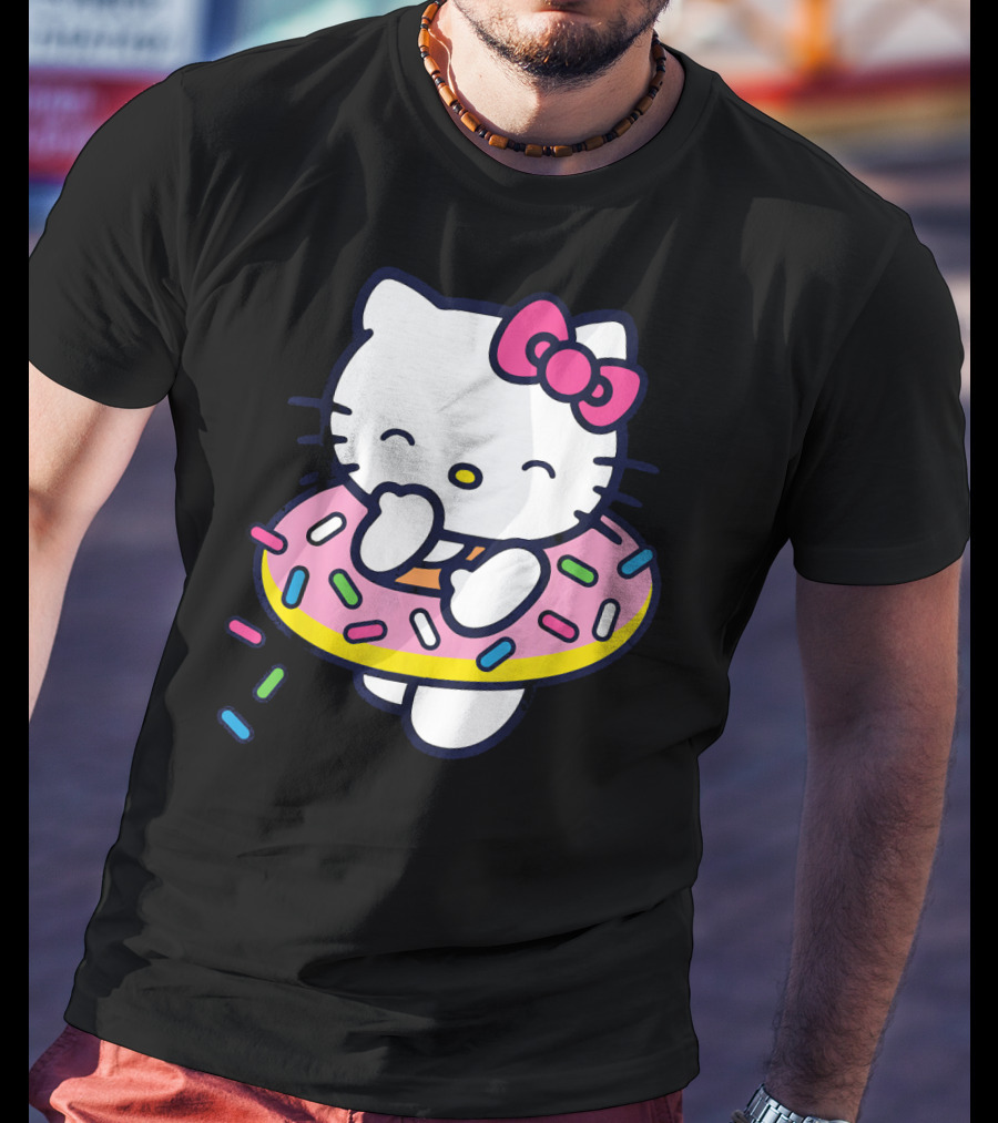 Hello Kitty Donut Floaty With Sprinkles Summer T-Shirt