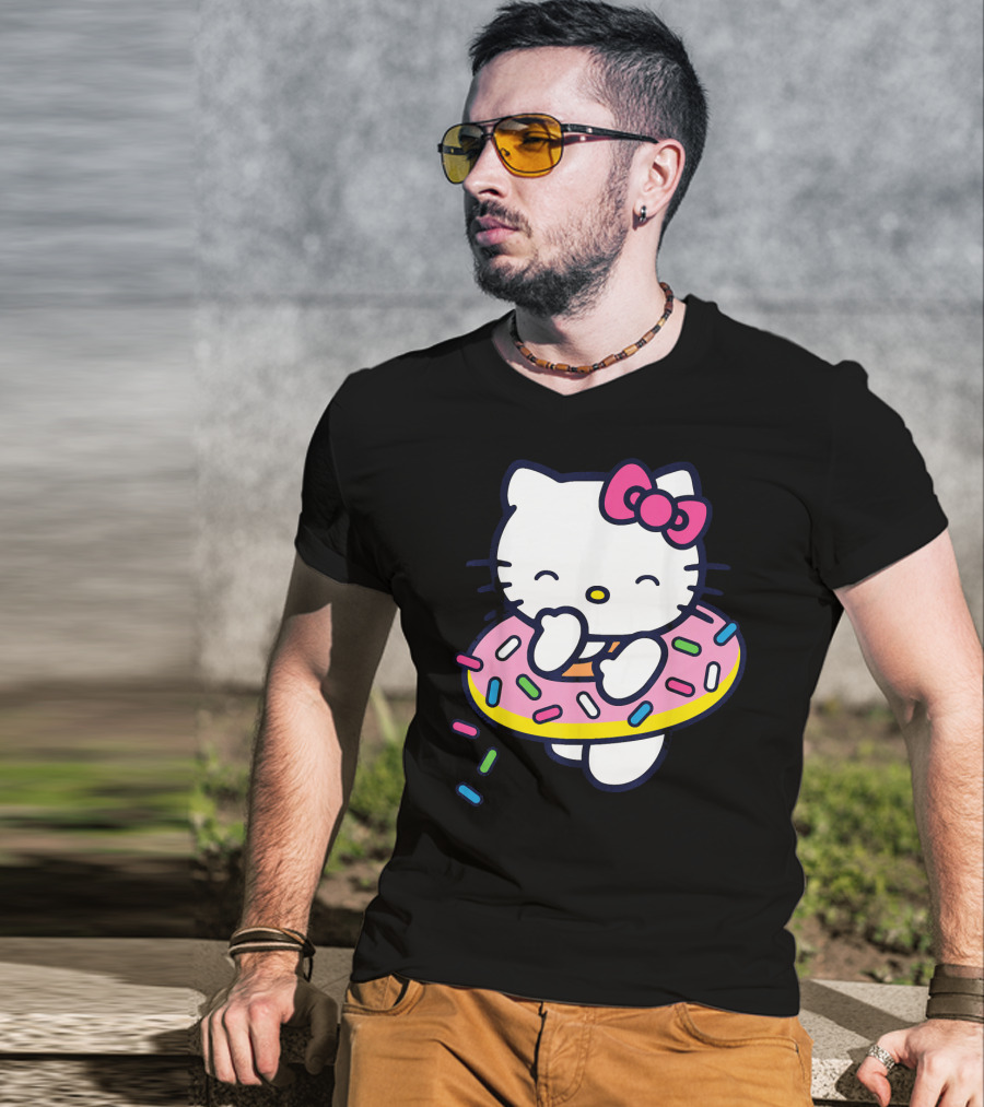 Hello Kitty Donut Floaty With Sprinkles Summer T-Shirt