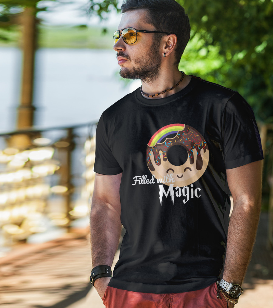 Magic Rainbow Choc Donut Filled With Magic T-Shirt