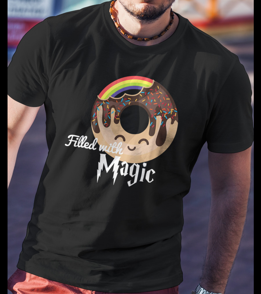 Magic Rainbow Choc Donut Filled With Magic T-Shirt