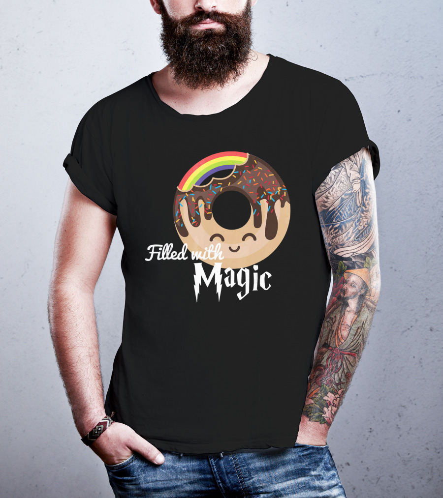 Magic Rainbow Choc Donut Filled With Magic T-Shirt