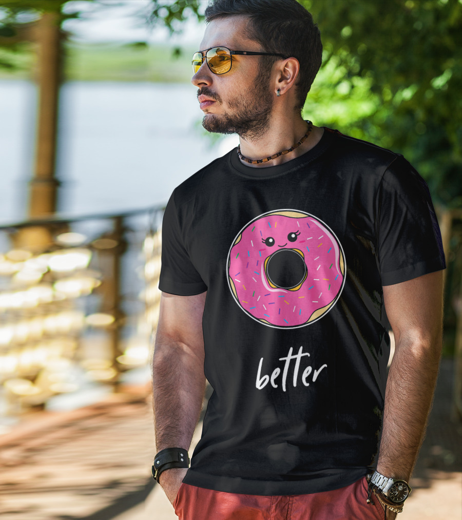 Donut Better Coffee Matching Couple T-Shirt