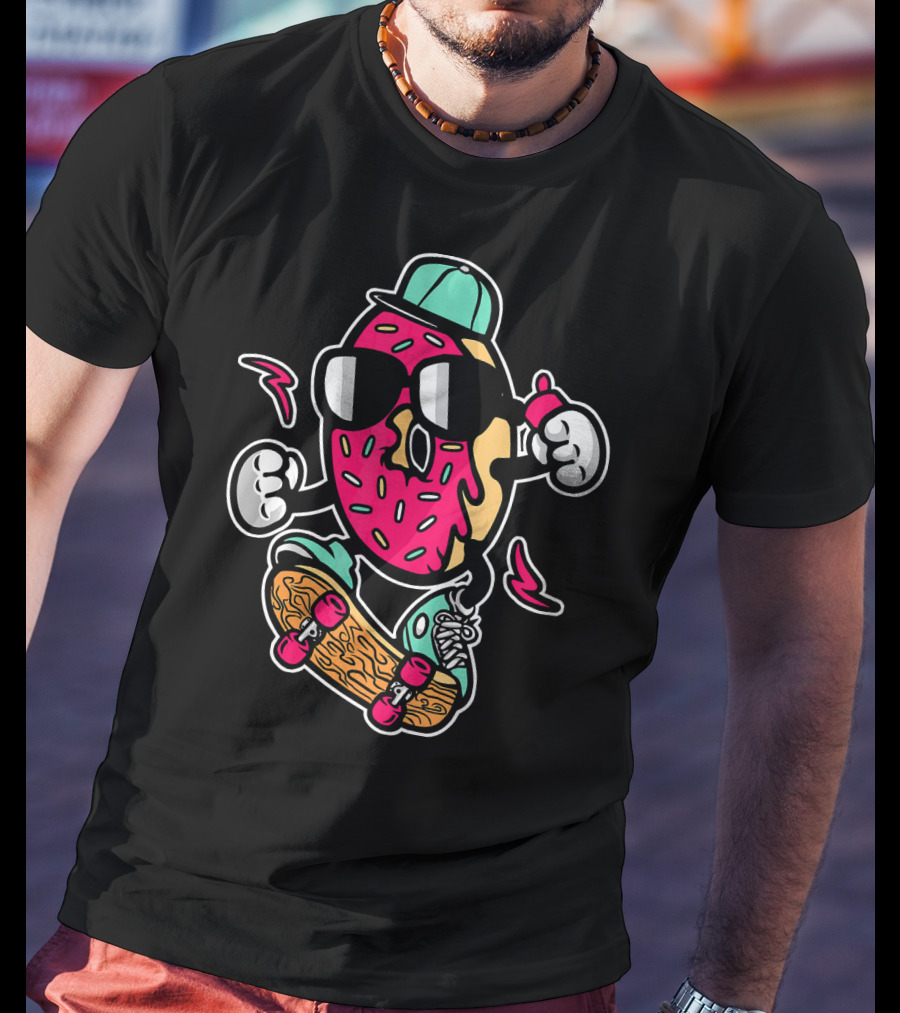Skateboard Donut Urban T-Shirt