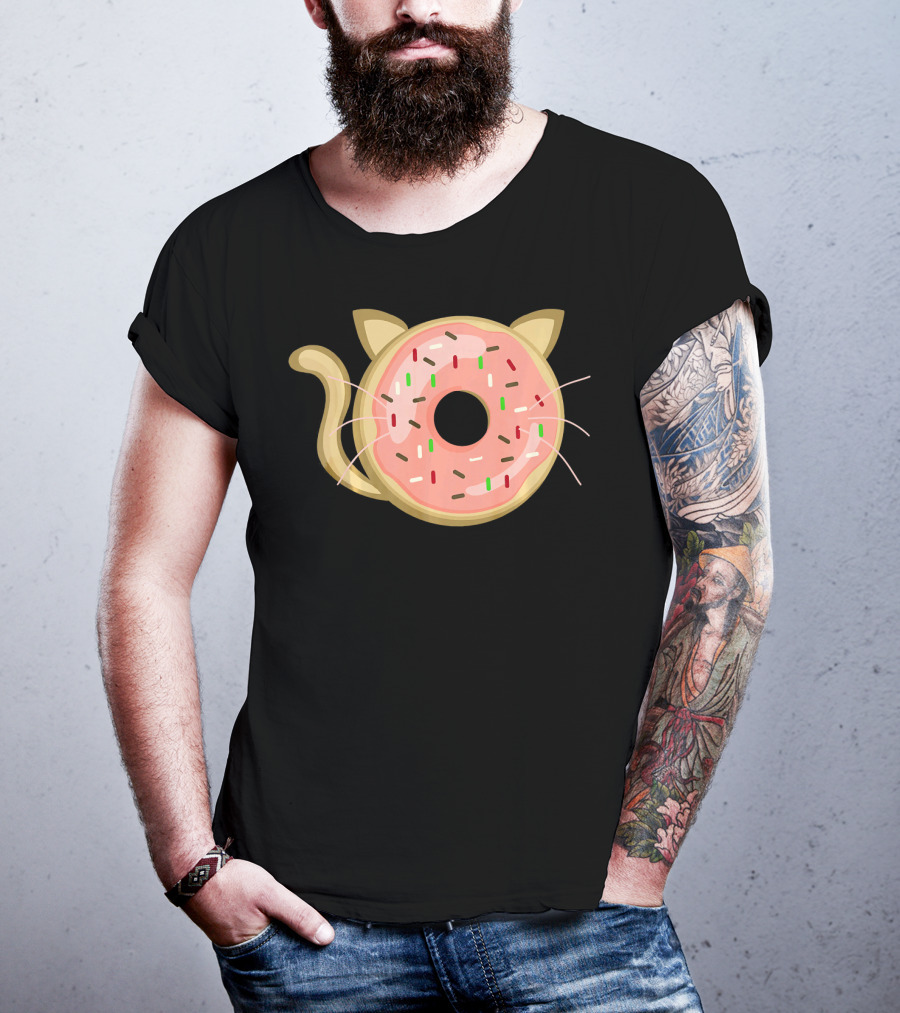 Funny Donut Cat Birthday Sprinkle Kitty T-Shirt