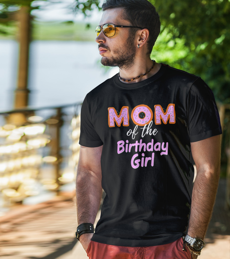 Mom Of The Birthday Girl Donut Sprinkles T-Shirt