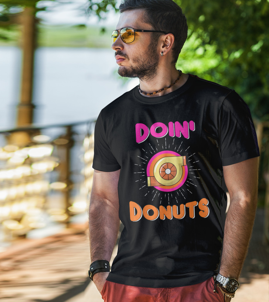 Doin Donuts Drift Racing Car Enthusiast Turbocharger Wheel T-Shirt