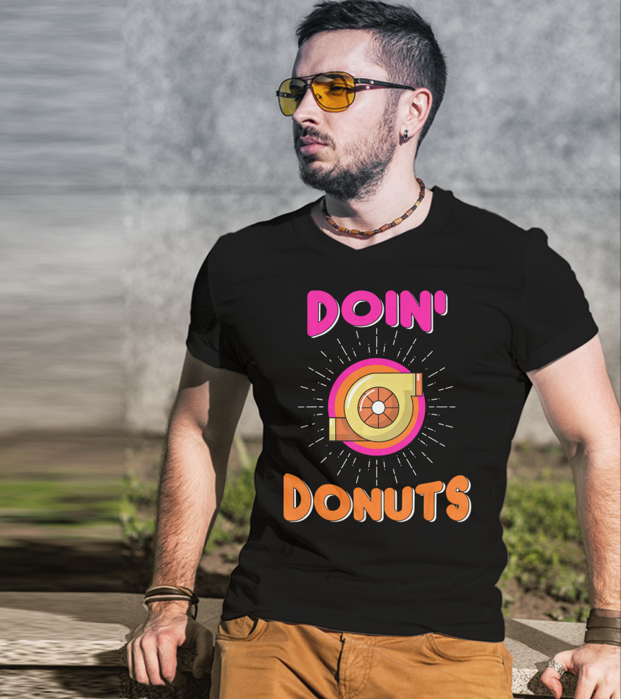 Doin Donuts Drift Racing Car Enthusiast Turbocharger Wheel T-Shirt