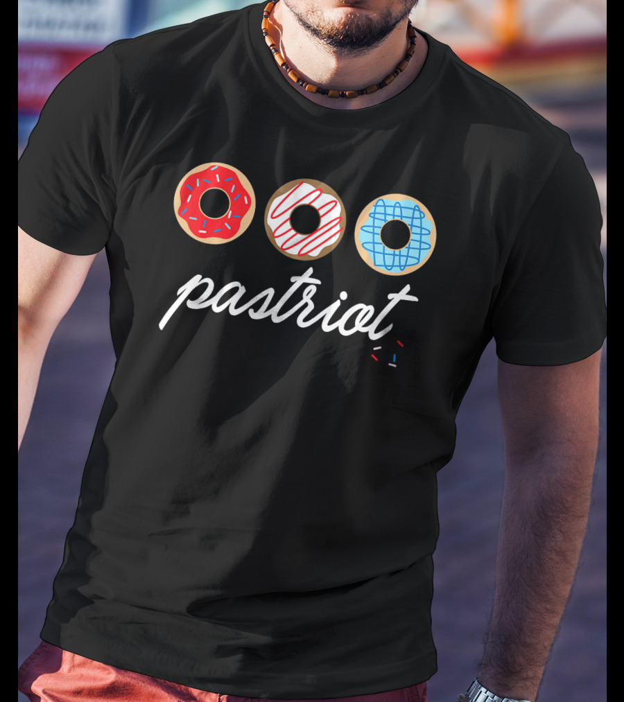 USA Pastriot Donuts Red White Blue T-Shirt