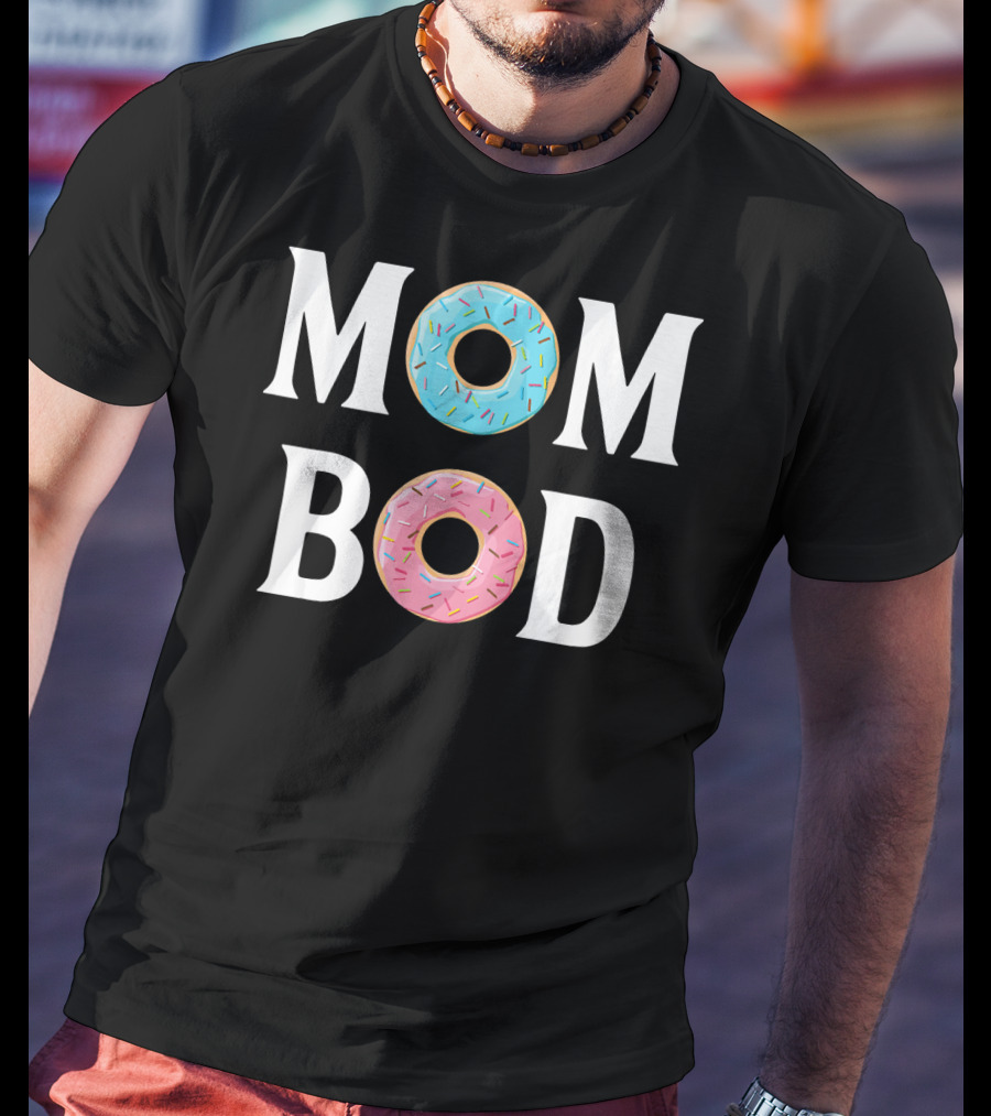 Mom Bod Donut Lover Sprinkle T-Shirt
