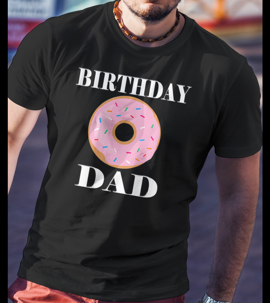 Birthday Donut Dad Party T-Shirt