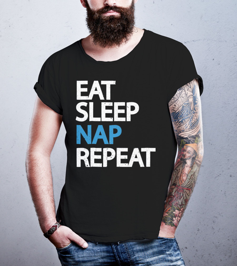 Eat Sleep Nap Repeat Funny Sleep Cycle T-Shirt
