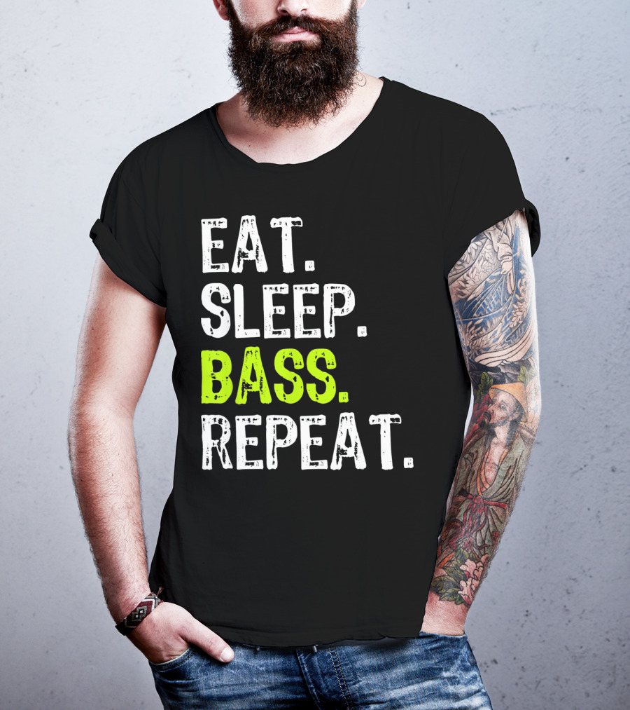 Eat Sleep Bass Repeat T-Shirt