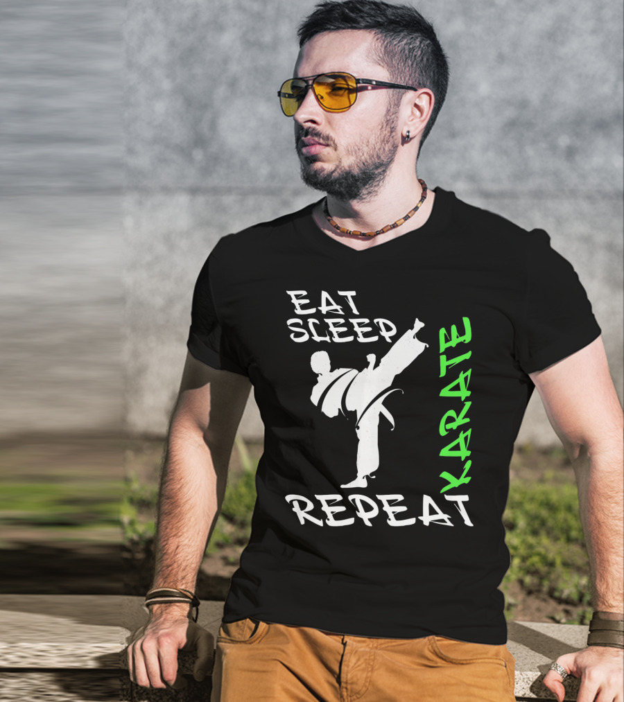 Eat Sleep Karate Repeat T-Shirt
