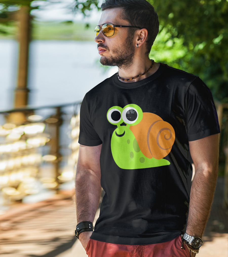 Cute Snail Emoji Lovers Shell T-Shirt