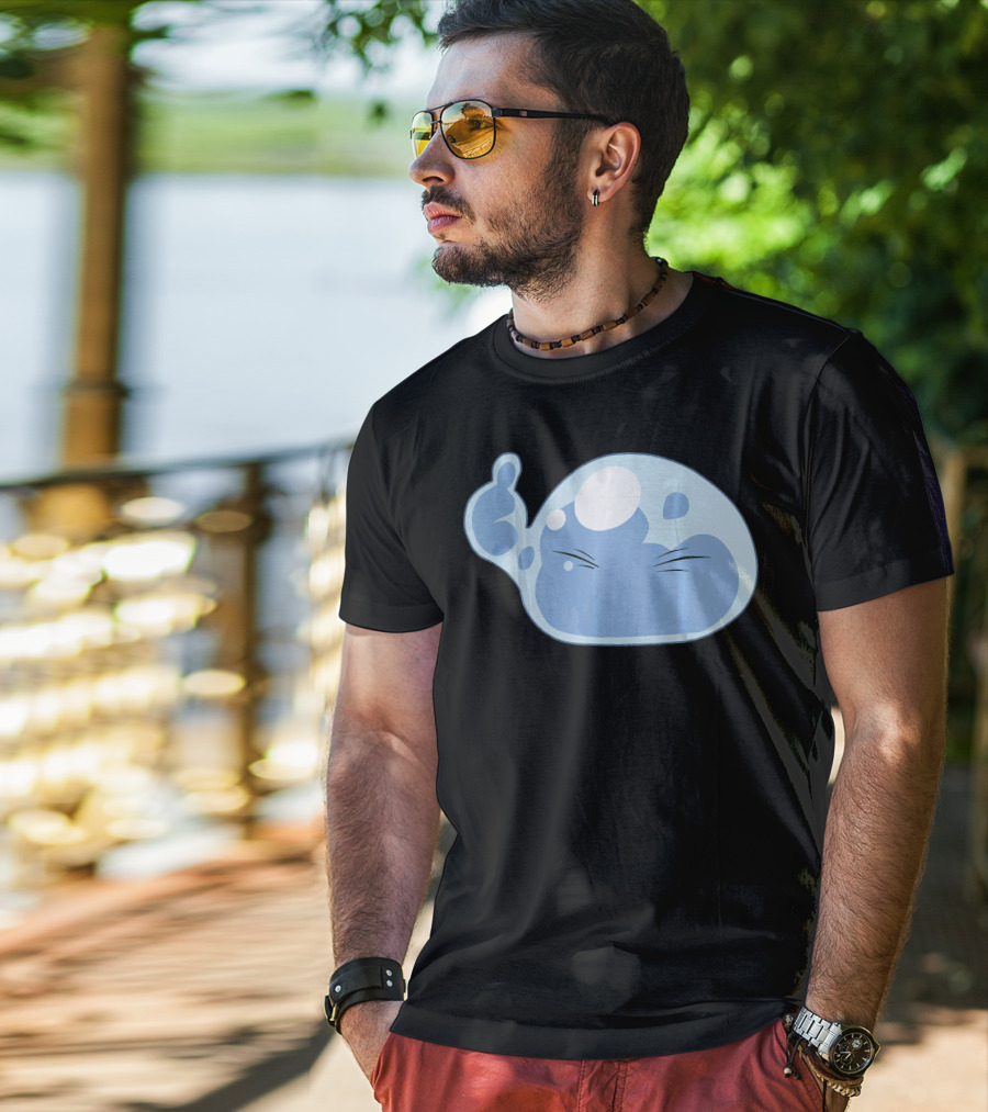 Thumbs Up Emoji Slime Anime Face T-Shirt