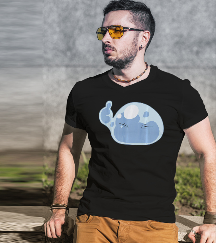 Thumbs Up Emoji Slime Anime Face T-Shirt
