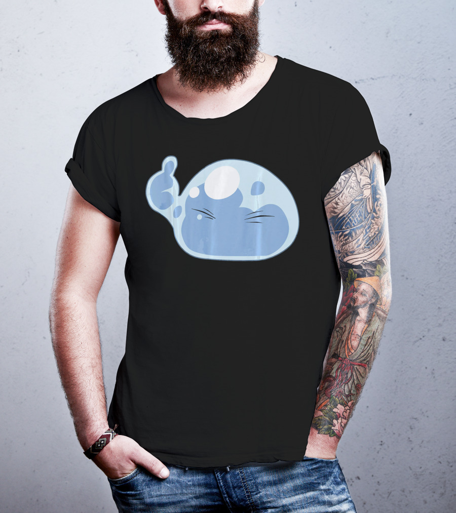 Thumbs Up Emoji Slime Anime Face T-Shirt