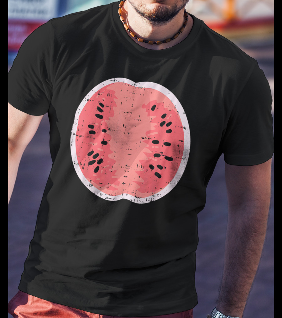 Watermelon Funny Fruit Lazy DIY Easy Food T-Shirt