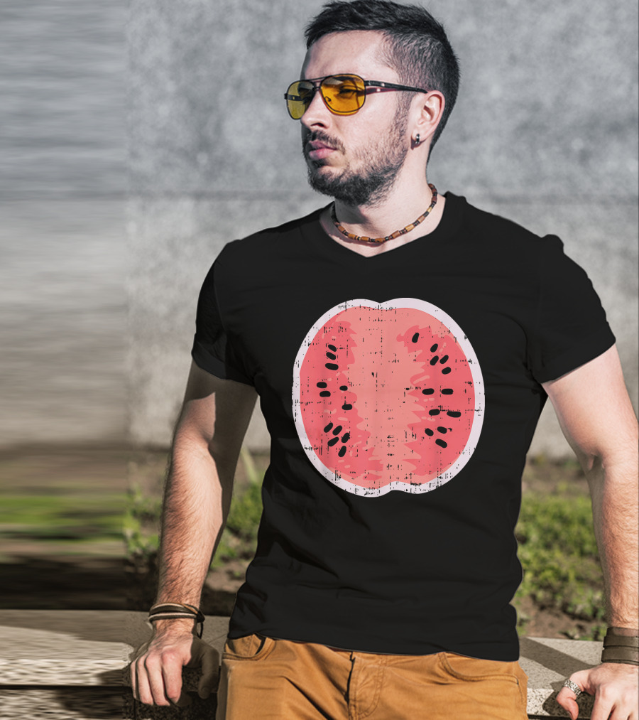 Watermelon Funny Fruit Lazy DIY Easy Food T-Shirt