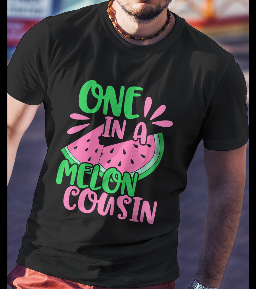 One In A Melon Cousin Kids Cute Watermelon T-Shirt