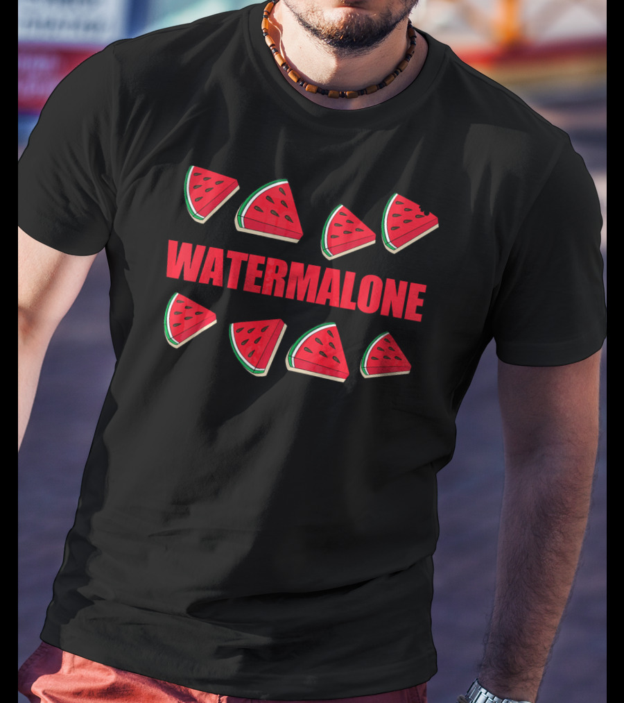 WATERMALONE Funny Watermelon Meme Fruit T-Shirt