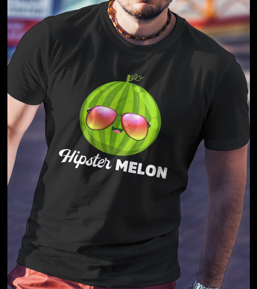 Hipster Melon Sunglasses T-Shirt