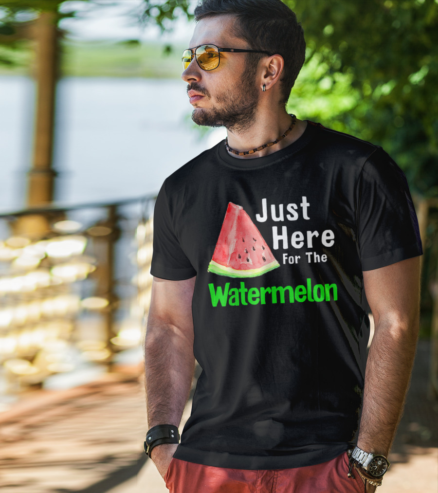 Just Here For The Watermelon Slice T-Shirt