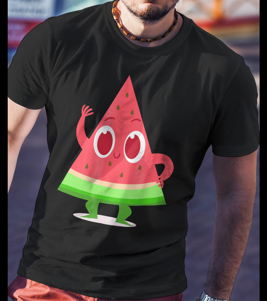 Cheerful Watermelon Dance Summer Fun T-Shirt