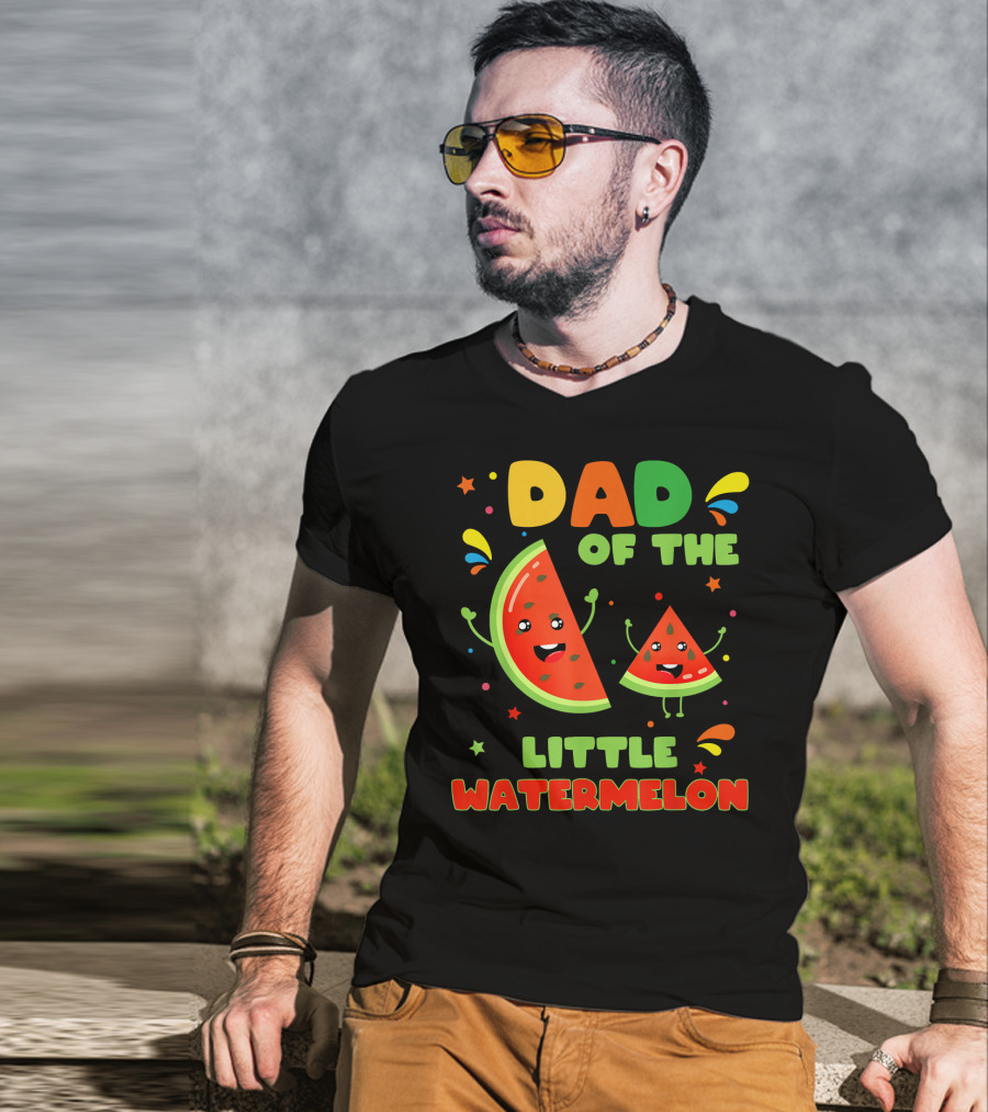 Dad Of The Little Watermelon Cute Fruit T-Shirt