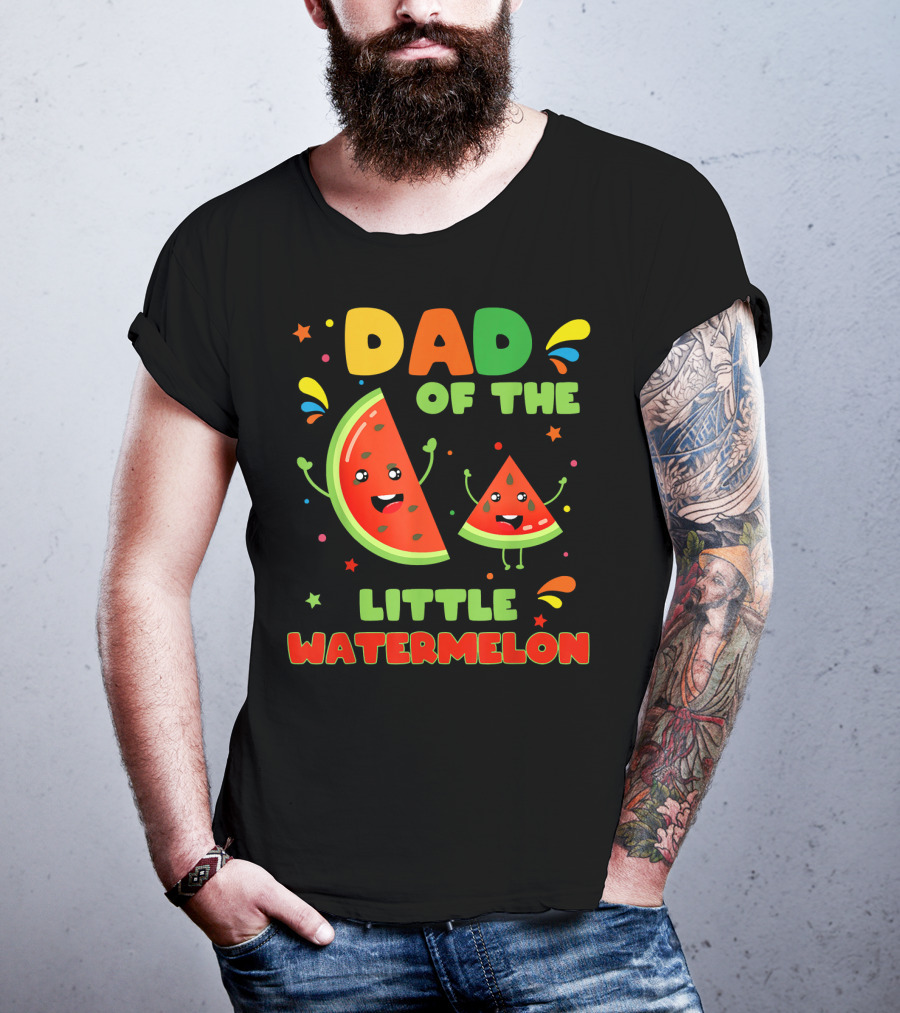 Dad Of The Little Watermelon Cute Fruit T-Shirt