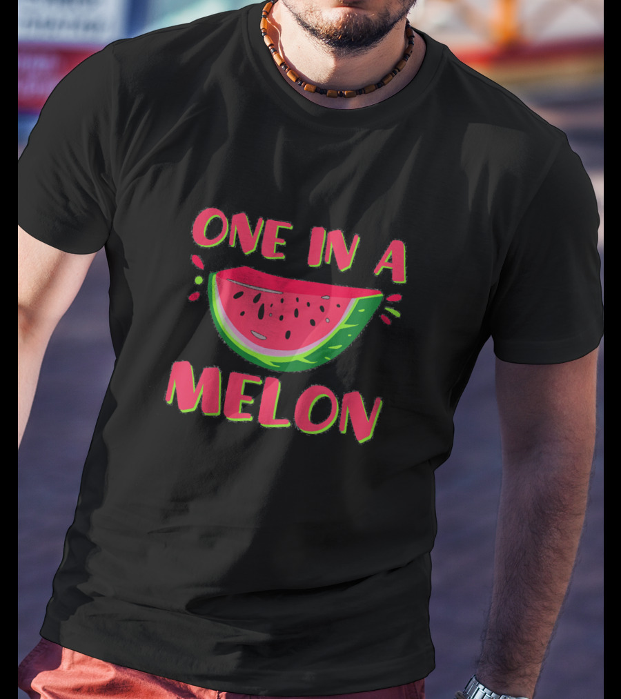 One In A Melon Kids Watermelon Slice T-Shirt
