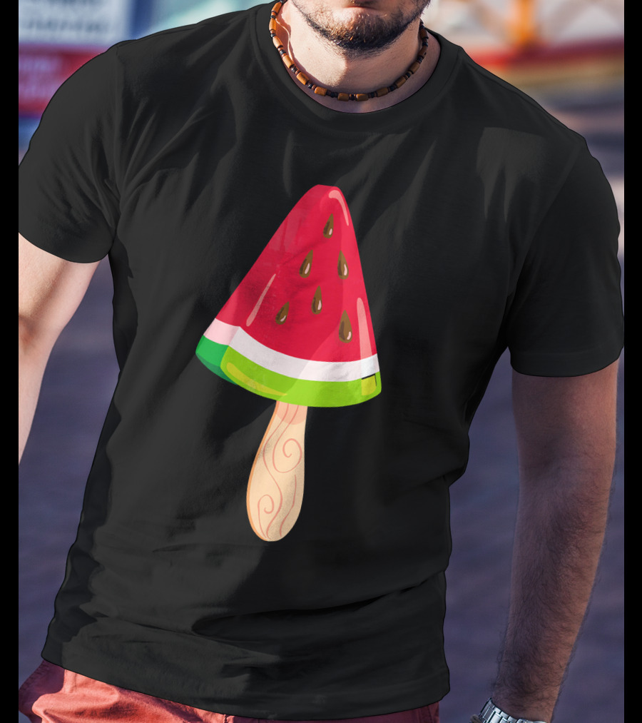Watermelon Ice Cream Popsicle Treat T-Shirt