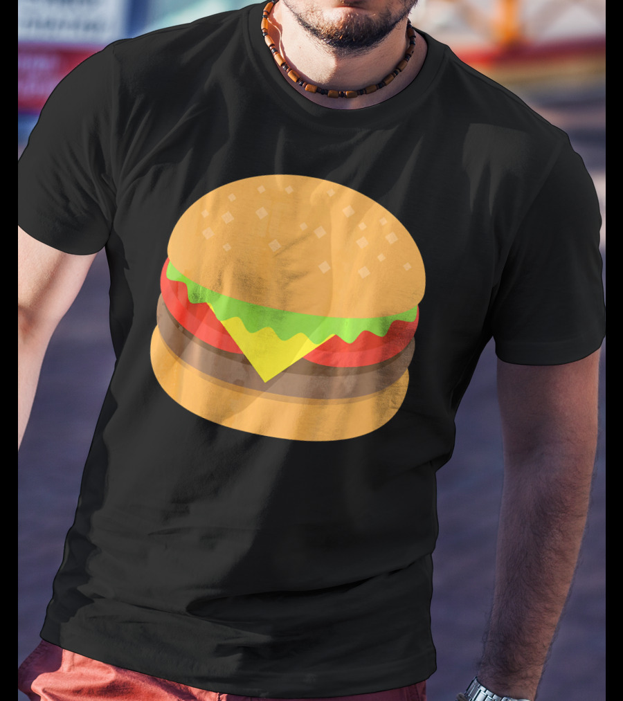 Hamburger Cheeseburger Emoji Emoticon Icon Burger T-Shirt