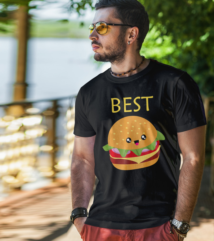 BEST Matching Set Burger And Fries T-Shirt
